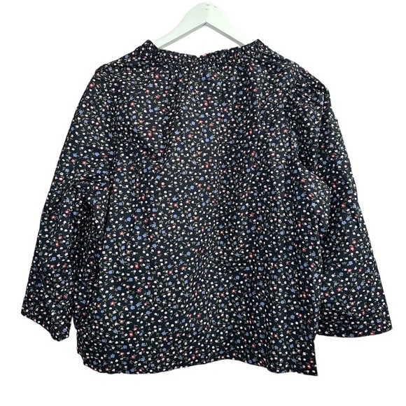 Levi's Lena Ruffled Cotton Crewneck Floral Blouse Size XL NWT - Picture 3 of 12